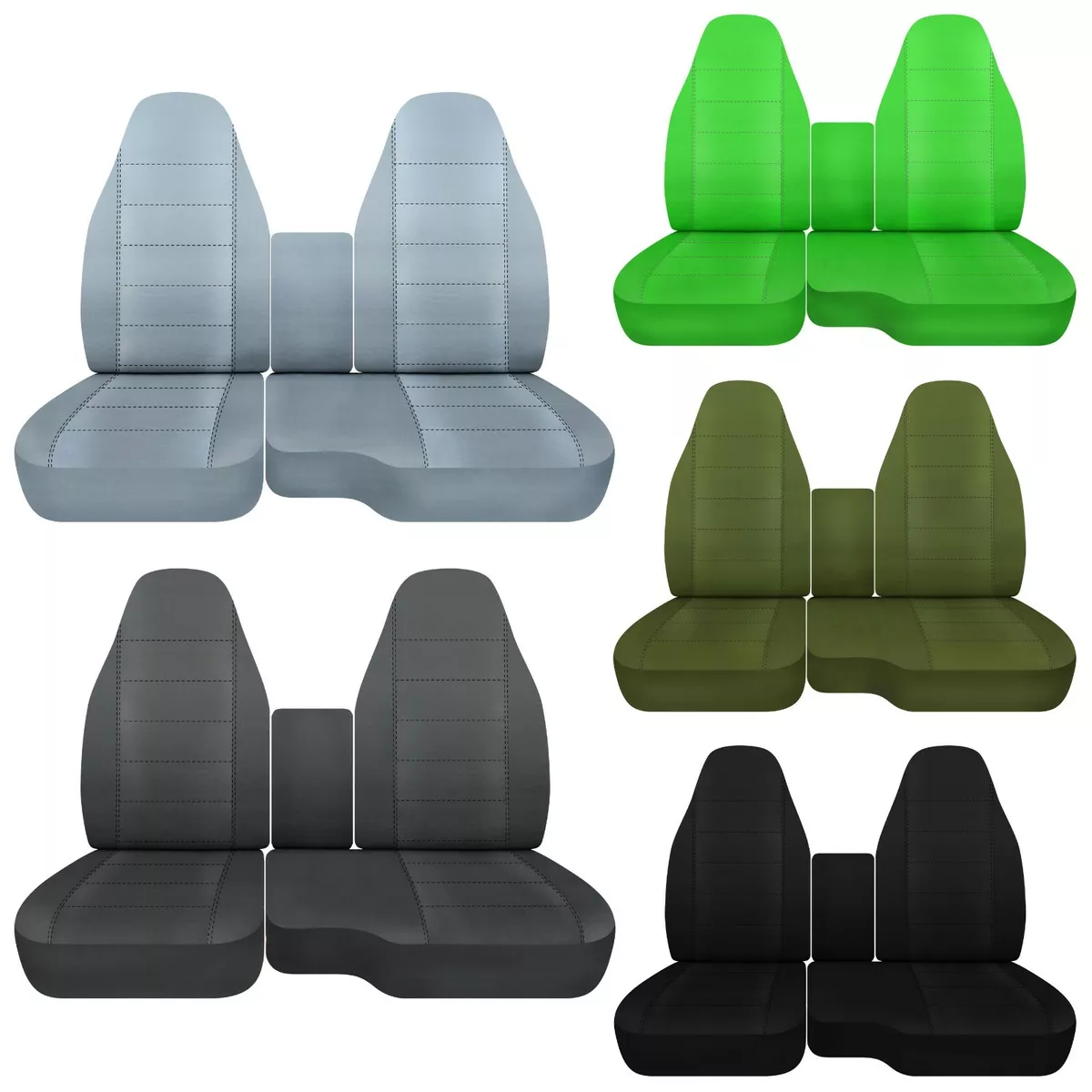 Front set car seat covers Fits Dodge Dakota Truck 94 96 60 40 Seat
