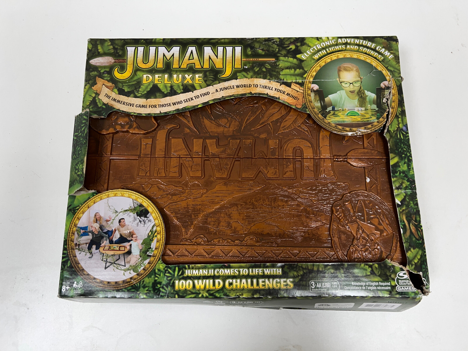 Jumanji Deluxe Board Game Electronic Adventure Game Lights sounds NEW