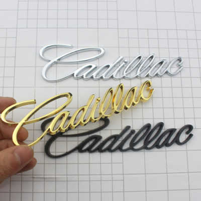 1X RED Gold Silver Matte Black Cadillac TRUNK BADGE Car Rear Trunk Lid Emblem 
