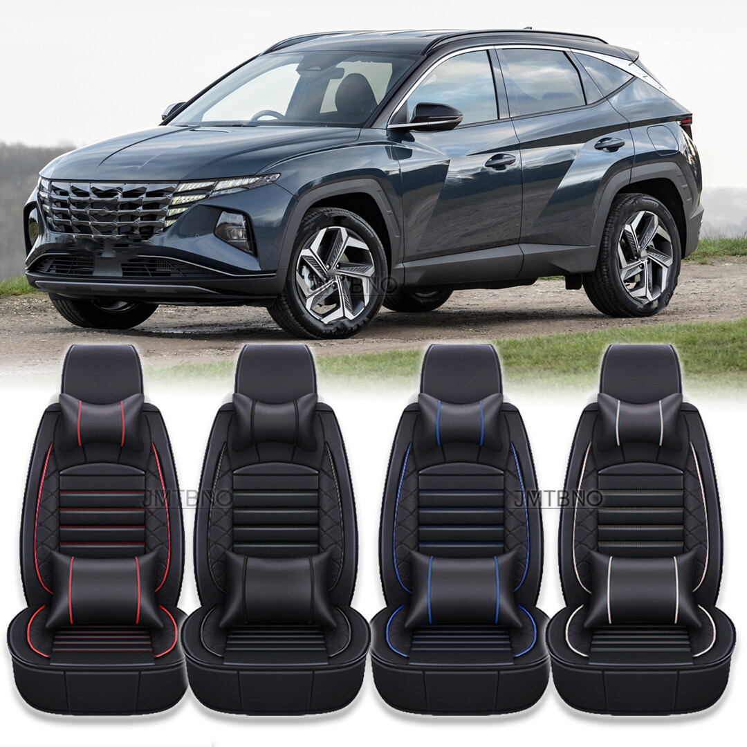 For Hyundai Tucson Accent Sonata Elantra Car Seat Cover Leather Full Set Cushion