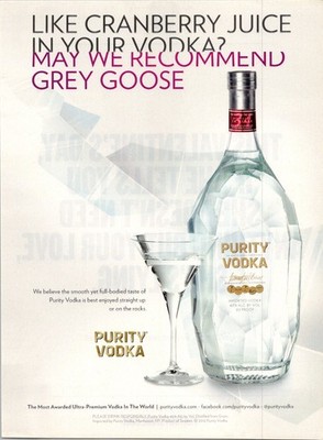 Purity Vodka-Like Cranberry Vodka? We Recommend Grey Goose-Print Ad 2012