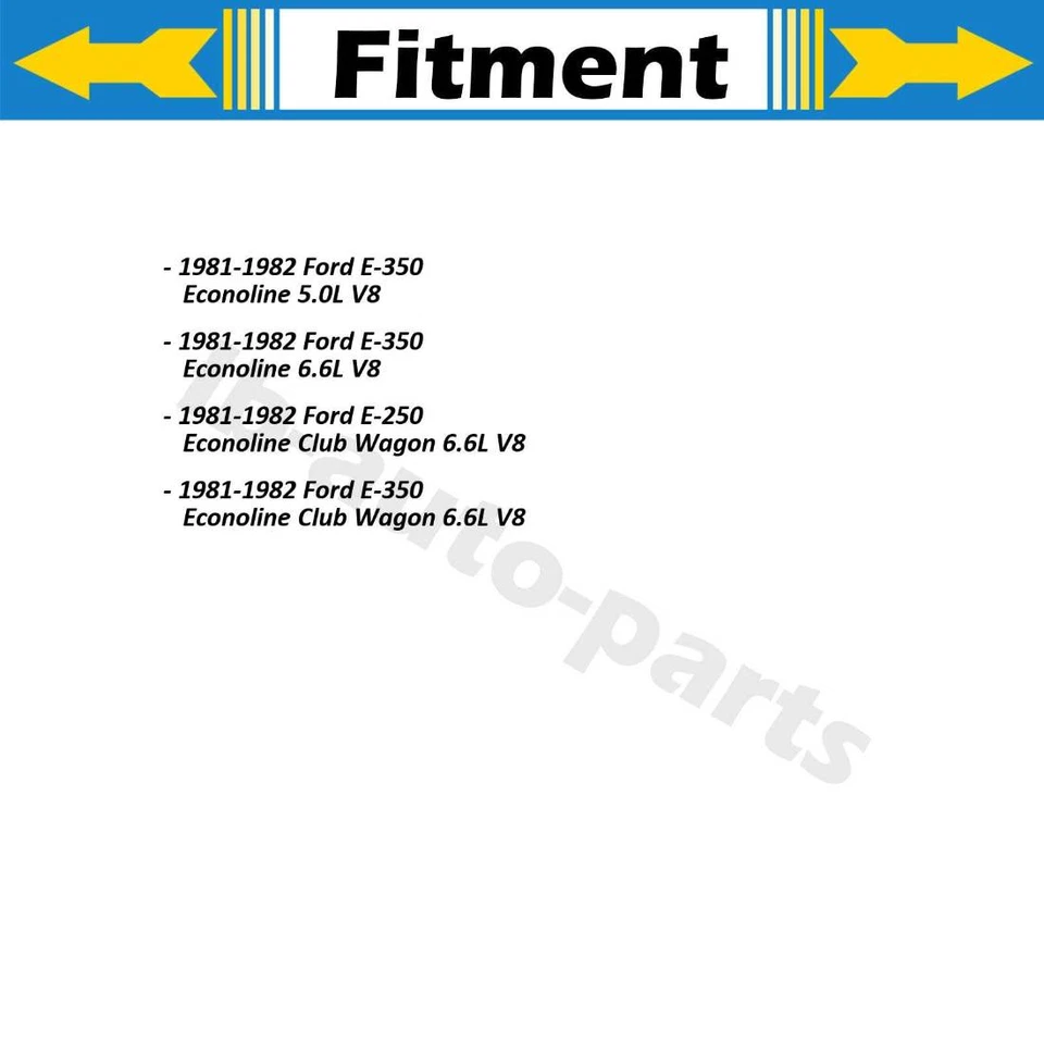 For Ford E-350 Econoline Club Wagon 6.6L 1981-1982 2x Brake Hose Line Front - Image 3 of 4