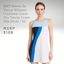 NWT Eleven By Venus Williams Courtside Quick-Dry Tennis Dress Size Small XS