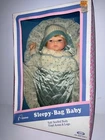Vintage SLEEPY BABY BAG DOLL MIB DRINK CITITOYS MINT IN BOX 1980S
