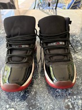 Air Jordan Bred 11 Kids 6Y Leather Basketball 378038-010 from 2012