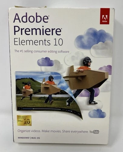 Adobe Premiere Elements 10 Windows Mac OS Consumer Editing Software Organize