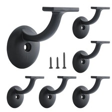 HOME MASTER HARDWARE Hand Rail 2-1/8" Matte Black-6pack, Black New