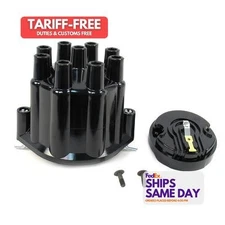 Pertronix Ignition D600700, Kit Dist. Cap & Rotor Black Plastic Performance Part