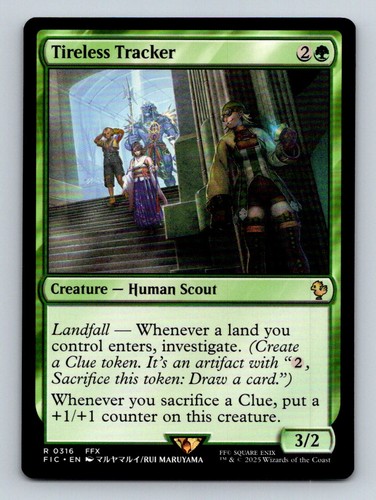 #316 Tireless Tracker 2025 Final Fantasy Commander Rare