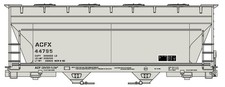 Tolva cubierta Accurail 2220 HO ACF 2 bahías ACFX #44795 | Kit | Oferta de $5