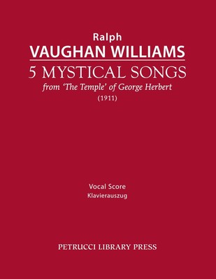 5 Mystical Songs | Vocal score | Ralph Vaughan Williams | Taschenbuch | Englisch