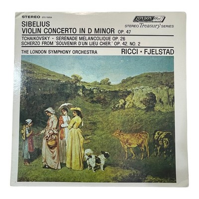 London ffrr Sibelius Violin Concerto D Minor Ricci Fjelstad Stereo LP Vinyl