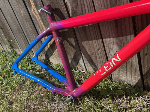 Vintage 1988 Klein Pinnacle Elite Aurora 18 Frameset Spinner Fork 90s MTB USA XT - Picture 7 of 23