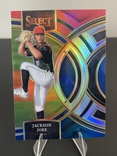 2024 Select Jackson Jobe #39 Premier Red Blue Prizm Detroit Tigers