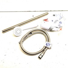 Triton Conor White/Chrome Shower Riser Rail Kit Single Spray Ex Display Unboxed