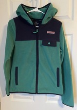 Vineyard Vines Boys Harbor Full Zip Hoodie Sea Swell Green Navy Size XL