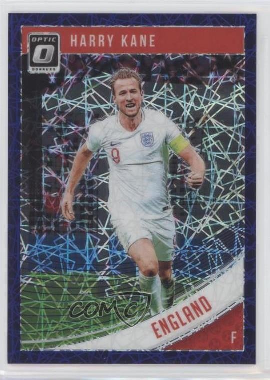 2018-19 Panini Donruss Optic Purple Velocity Prizm 71/125 Harry Kane #123 rf2