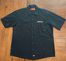 Iron Horse Motorcycle Lodge Dickies Men's XL Black Short Sleeve Button Front