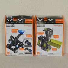 Lot of 2 Hexbug Vex Robotics Construction Sets Catapult Snapshot Launcher Sealed