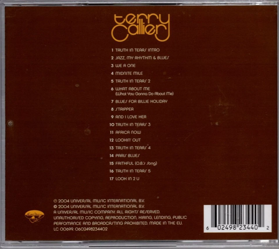Terry Callier – Lookin' Out - Jazz CD Album 2004 - Bild 2 von 2