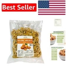 Organic Raw Walnuts - Unsalted 2lbs - Keto Friendly  Snack, Vacuum Sealed
