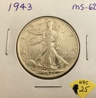 1943 50C Walking Liberty Half Dollar