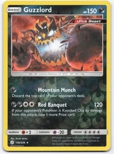 Guzzlord 136/236 Cosmic Eclipse Reverse Holo Rare Pokemon Card LP