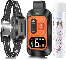 Citronella Dog Training Collar 1 Refill Spray 1000FT Citronella Dog Bark Co...