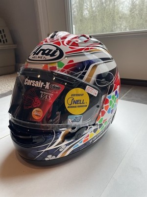 Arai CORSAIR-X Nakagami-3 Helmet, Size XS, New Never Worn