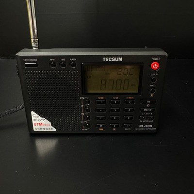 Tecsun PL-380 Weltempfänger in Schwarz