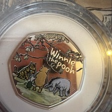 Coin Silver Proof 50p 2022 Winnie The Pooh And Friends Royal Mint Box + COA 3236