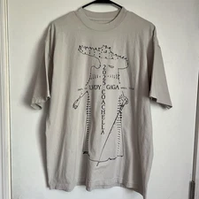 LADY GAGA COACHELLA CREAM MAYHEM SHIRT - SIZE LARGE