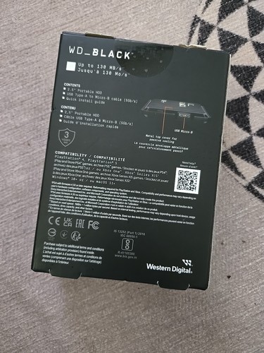 WD_BLACK 2TB P10 Game Drive Portable External Hard Drive HDD-WDBA2W0020BBK-WES1 - Picture 2 of 6