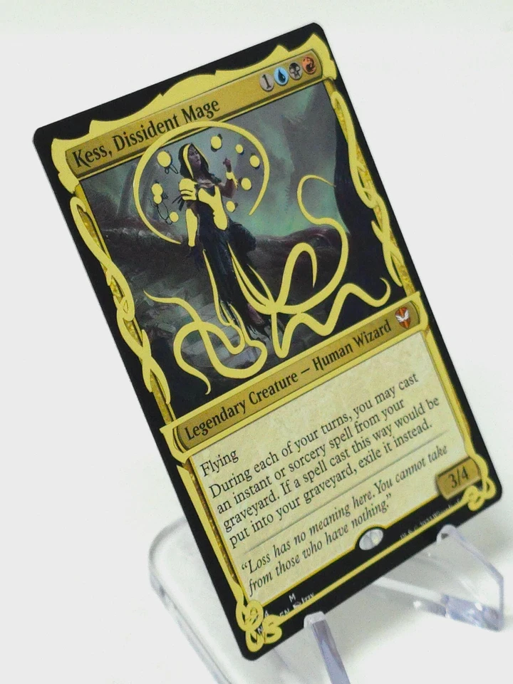 Kess, Dissident Mage  Commander * Altered Golden Vinyl Foil * Alter MTG Magic - Image 2 of 4