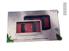 Rotatable Waterproof Shower Mobile Phone Holder Rotatable Fog Proof White  Red