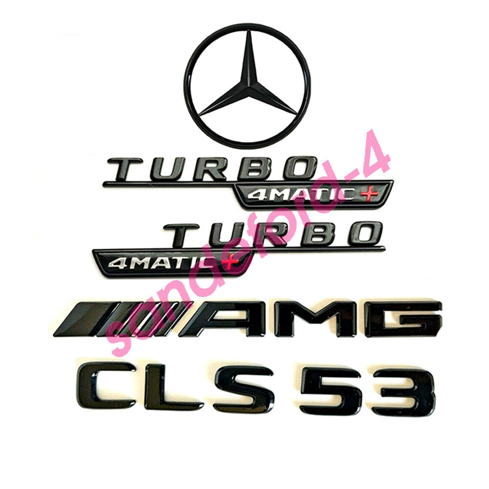 CLS53 AMG TURBO 4MATIC+ Rear Star Emblem Black Badge Combo