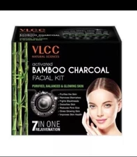 VLCC Activated Bamboo Charcoal Facial Kit 60 g USA SELLER, EXP 10/25