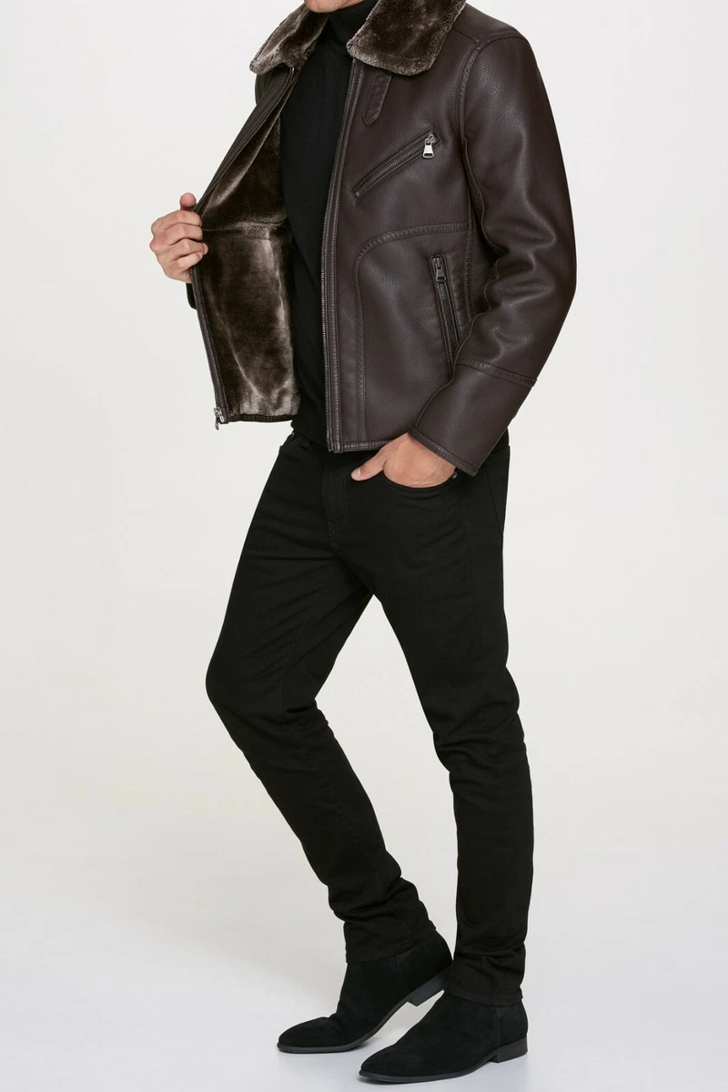 Andrew marc lenox best sale faux shearling pilot jacket