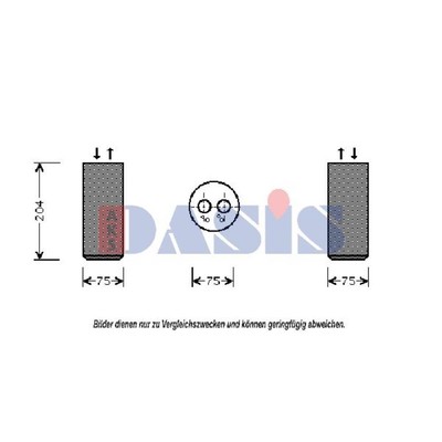 AKS DASIS Trockner Klimaanlage Aluminium für Audi A4 VW Passat Variant 800250N