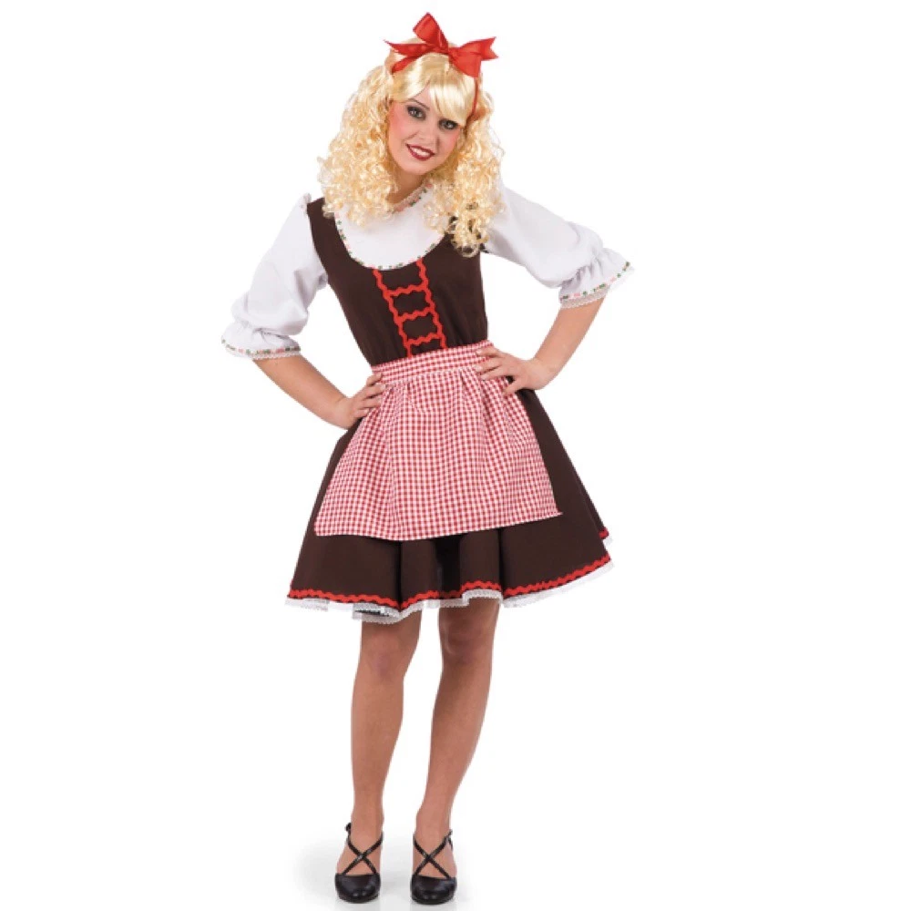 Dirndl da donna, lungo, abito tradizionale bavarese, elegante, abito