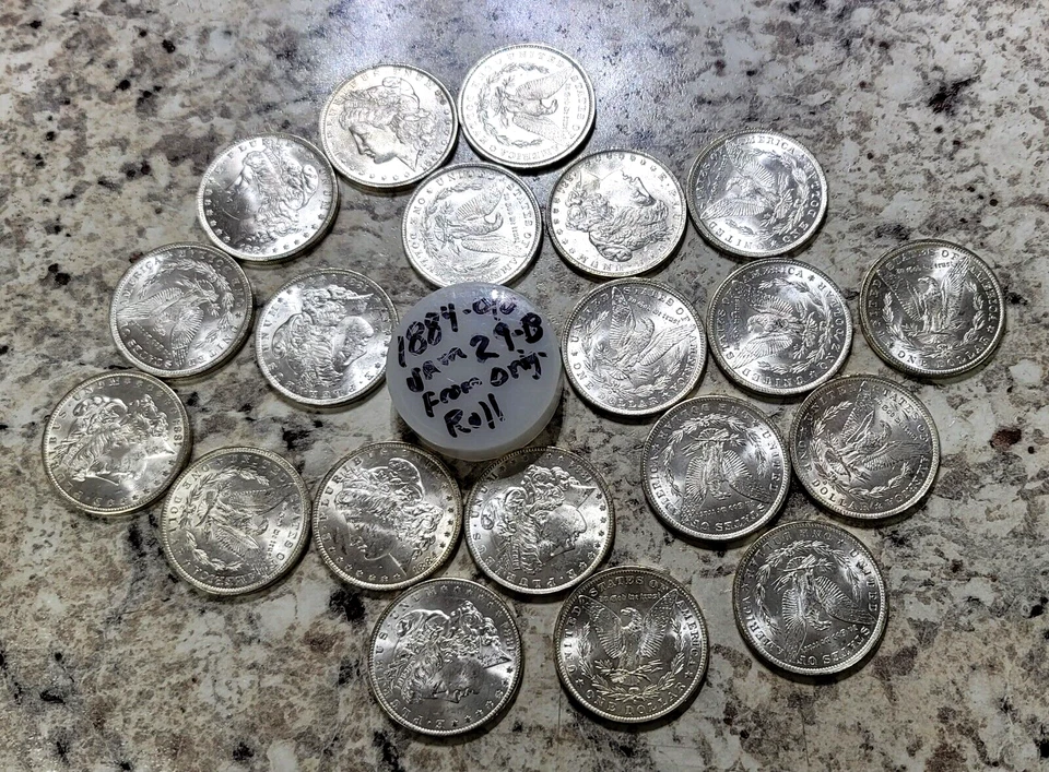 BU ROLL 1884 o/o $1 Morgan Silver Dollars High Grade, ALL ORIG. VAM-29-B 👀VIDEO - Image 3 of 4