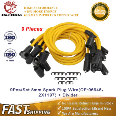High Performance 8mm Spark Plug Wire Set  For CHEVY GMC SAVANA C1500 5.0L 5.7L