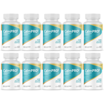 Calm Pro 5 Nerve Support Pills Calming Supplement  - 10 Bottles