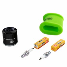 Wartungspaket Ölfilter+Luftfilter+Zündkerzen für Kawasaki LE500A KLE 500 91-07