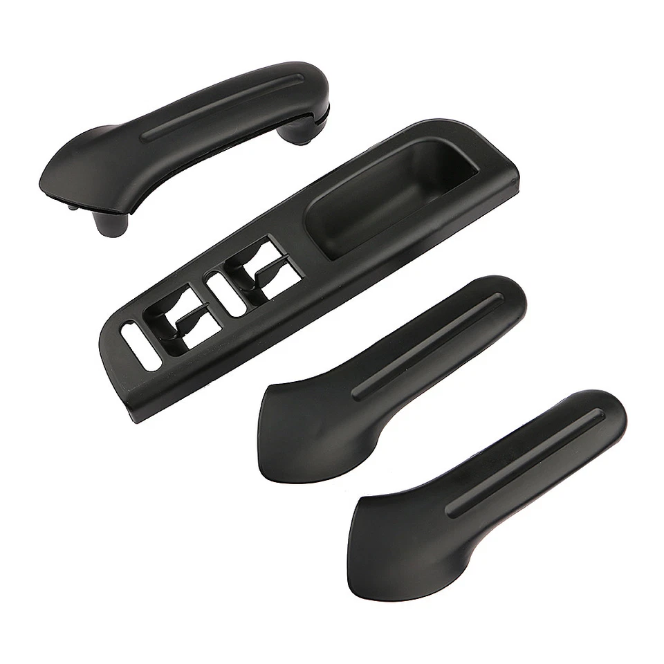 5x Interior Door Grab Handle Cover Switch Bezel For VW Jetta Golf Bora MK4 Black Foto 4 de 4
