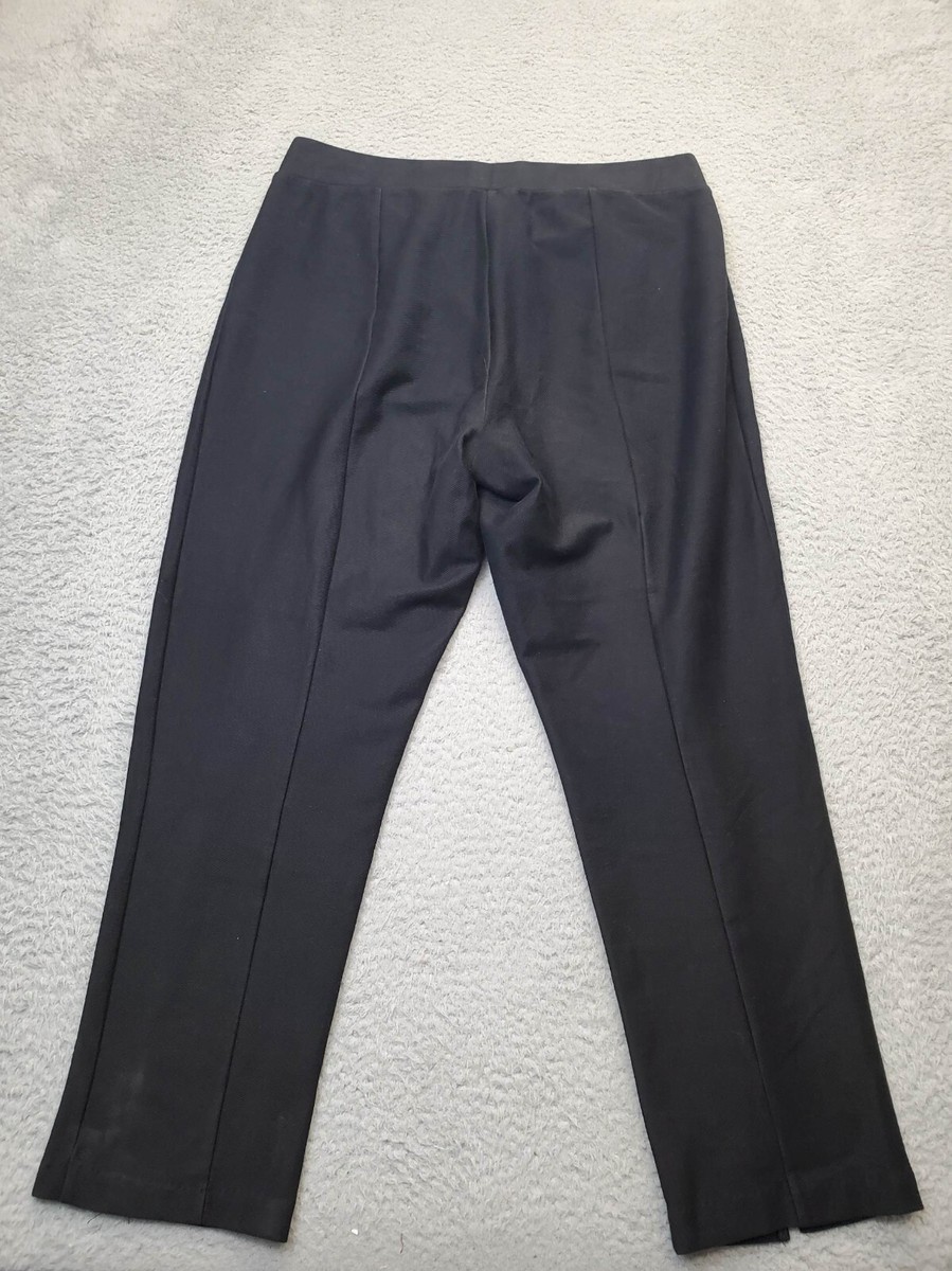 Michael Kors Pants Womens Large Black Flat Front Stretch