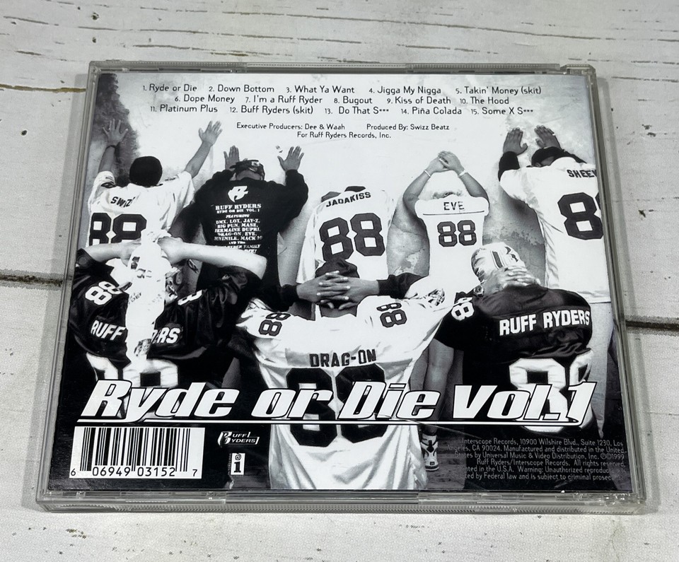Ryde or Die, Vol. 1 [PA] by Ruff Ryders (CD, Apr1999, Ruff Ryders