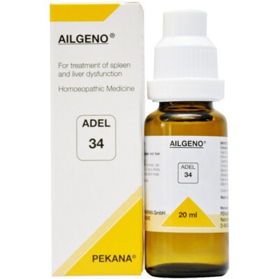 ADEL 34 Drops 20ml Pack AILGENO Adel PEKANA Germany OTC Homeopathic Drops