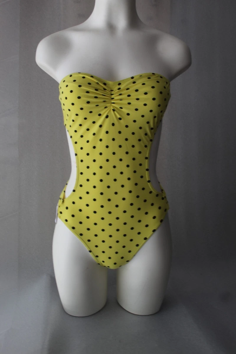 Maillot De Bain Une Pièce Rasurel Taille 1/36 FR80 - Jaune Et Noir, Comme Neuf