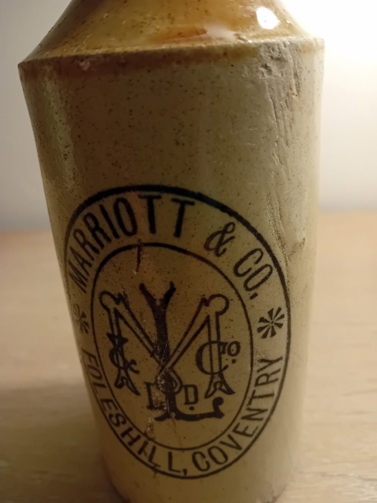 Vintage Ginger Beer Bottle Marriott & Co Foleshill Coventry 1900's o eBay